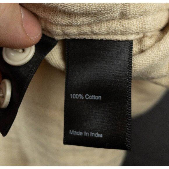 Flint And Tinder Double Gauze Shirt Men's Medium Casual Huckberry Light Yellow - Picture 8 of 14